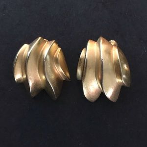 Anne Klein gold tone non-pierced earnings
